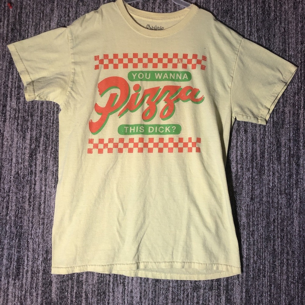 Spencers You Wanna Pizza This Dick? T Shirt Size Medium Preowned Rare